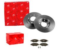 TRW BREMSSCHEIBEN 247mm + BELÄGE VORNE passend für PEUGEOT 206 306