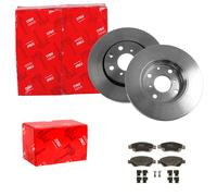 TRW BREMSSCHEIBEN 247mm+ BELÄGE VORNE passend für TOYOTA AYGO PEUGEOT 107 108