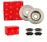 TRW BREMSSCHEIBEN 255mm + BELÄGE VORNE passend für TOYOTA PRIUS II NHW20