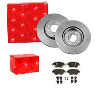 TRW BREMSSCHEIBEN 257mm + BELÄGE VORNE passend für FIAT 500 FIORINO QUBO LINEA