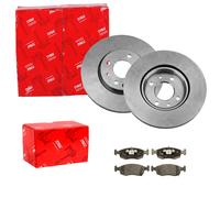TRW BREMSSCHEIBEN 257mm + BELÄGE VORNE passend für FIAT PANDA 312 auch 4x4