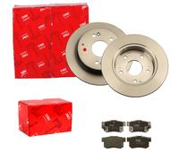TRW BREMSSCHEIBEN 260mm + BELÄGE HINTEN passend für HONDA CIVIC VII 7