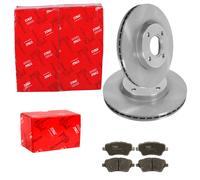 TRW BREMSSCHEIBEN 278mm+ BELÄGE VORNE passend für FORD TRANSIT / TOURNEO COURIER