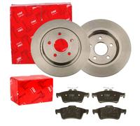 TRW BREMSSCHEIBEN 280mm + BELÄGE HINTEN passend für FORD FOCUS 2 MK2 + C-MAX