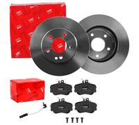 TRW BREMSSCHEIBEN 284mm + BELÄGE VORNE passend für MERCEDES C-KLASSE W202 S202