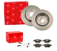 TRW BREMSSCHEIBEN 300mm + BELÄGE HINTEN passend für MERCEDES C-KLASSE W204 C204