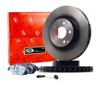 TRW Bremsscheiben 322mm Beläge WAKO Satz Vorne für MERCEDES W212 W204 S204 R172