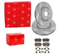 TRW BREMSSCHEIBEN 330mm + BELÄGE HINTEN passend für AUDI A8 4H D4 Bj 2009-17