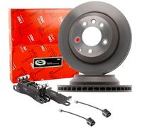 TRW Bremsscheiben 330mm + Beläge WAKO Hinten für PORSCHE CAYENNE 92A TOUAREG 7P5