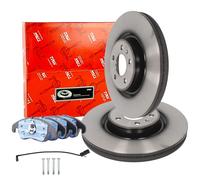 TRW Bremsscheiben 345mm Beläge Wako Satz Vorne für AUDI A4 B8 A6 C7 A7 Q5 8RB