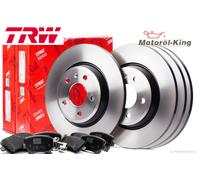 TRW BREMSSCHEIBEN + BELÄGE für RENAULT KOLEOS 1 HY VORNE + HINTEN
