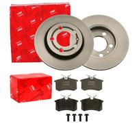 TRW BREMSSCHEIBEN + BELÄGE HINTEN passend für VW GOLF 4 AUDI A3 TT SKODA OCTAVIA