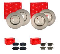 TRW BREMSSCHEIBEN + BELÄGE VORNE + HINTEN passend für AUDI A4 B8 8K + A5 8T 8F
