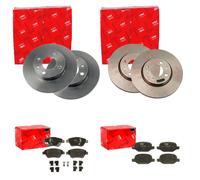 TRW BREMSSCHEIBEN + BELÄGE VORNE + HINTEN passend für FIAT PANDA 169 2003-2012