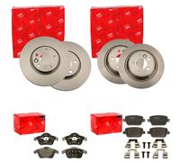 TRW BREMSSCHEIBEN + BELÄGE VORNE + HINTEN passend für FORD GALAXY + S-MAX