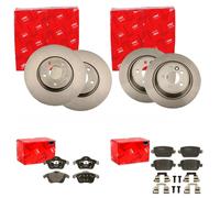 TRW BREMSSCHEIBEN + BELÄGE VORNE + HINTEN passend für FORD MONDEO 4 IV MK4