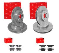 TRW BREMSSCHEIBEN + BELÄGE VORNE + HINTEN passend für FORD MONDEO 5 V MK5