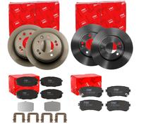 TRW BREMSSCHEIBEN + BELÄGE VORNE HINTEN passend für HYUNDAI i30 FD Limo Kombi
