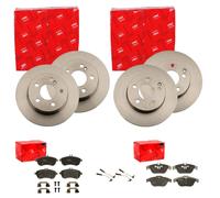 TRW BREMSSCHEIBEN + BELÄGE VORNE + HINTEN passend für MERCEDES C-KLASSE W204