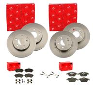 TRW BREMSSCHEIBEN + BELÄGE VORNE + HINTEN passend für MERCEDES C-KLASSE W204