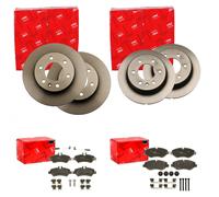 TRW BREMSSCHEIBEN + BELÄGE VORNE + HINTEN passend für SPRINTER + VW CRAFTER
