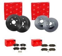 TRW BREMSSCHEIBEN + BELÄGE VORNE + HINTEN passend für TOYOTA COROLLA E12