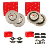 TRW BREMSSCHEIBEN + BELÄGE VORNE + HINTEN passend für VOLVO V70 V60 XC70 S60