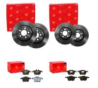 TRW BREMSSCHEIBEN + BELÄGE VORNE + HINTEN passend für VOLVO XC90 Bj 2002-2014