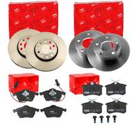 TRW BREMSSCHEIBEN + BELÄGE VORNE+HINTEN passend für VW PASSAT 3B 3BG ab 11/2000