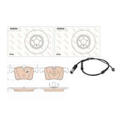 TRW BREMSSCHEIBEN + BELÄGE VORNE passend für BMW 3er F30 31 34 4er F32 F33 36