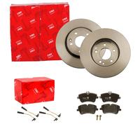 TRW BREMSSCHEIBEN + BELÄGE VORNE passend für MERCEDES C-KLASSE W203 S203 CLK