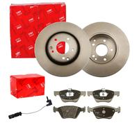 TRW BREMSSCHEIBEN + BELÄGE VORNE passend für MERCEDES E-KLASSE W210 + CLK C/A208