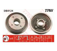 TRW Automotive AfterMarket DB4124 Bremstrommel