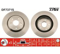 TRW DF7371S Bremsscheibe für SUZUKI