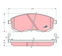 TRW GDB1003 Bremsbeläge Satz für Suzuki SX4 Nissan Juke Pulsar Cube 350 Z Teana