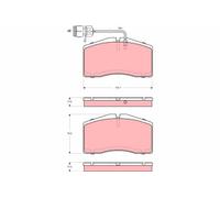 TRW Bremsbelagsatz Scheibenbremse GDB1523 für AUDI A8 D2 4D2 4D8 TDI quattro W12