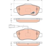TRW GDB1746 Bremsbelagsatz für FIAT 500 500 C FIORINO PANDA PANDA CLASSIC QUBO