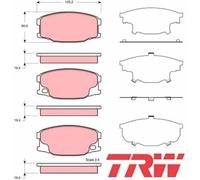 TRW GDB3388 Bremsbelagsatz für Scheibenbremse Bremsbelagsatz Bremsbeläge