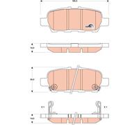 TRW GDB3508 Bremsbeläge Satz für Nissan Juke Pulsar Cube Teana II III Sentra VII
