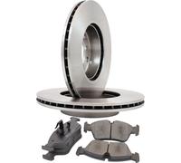 TRW Set Bremsscheiben vorne belüftet + Bremsbeläge für Renault Trafic III FG