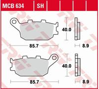 Bremsbelagsatz, Scheibenbremse TRW MCB634SH