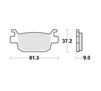 TRW Sinter-Bremsbeläge Motorrad 787.52.06 Für Honda ADV 350 2022-2024