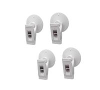 Tryagat 4 Stück Saugnapf-Clips für Renault Megane 4 2016-2020, Parkscheinhalter Ticket Clip, Sonnenschutz Befestigung Windschutzscheibe Clip aus ABS Kunststoff,White