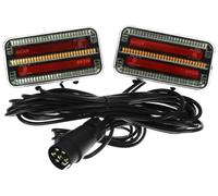 TT Technology LED Rückleuchte TT.12025 3 Funktionen 12-24 V Kabel mit 7-PIN Stecker Kabel 12 m Montage links und rechts Maße 155 x 80 x 25 mm Set magnetisch IP65 für Anhänger LKW