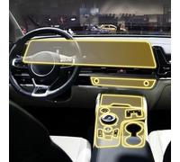 TTxxxA8 Auto Innenraum Mittelkonsole Transparent TPU Schutzfolie Anti-Kratz-Folie,Für Kia Sportage NQ5 2022 2023 2024,B-transparent
