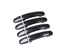 Türgriff Außen Kompatibel Mit Ford Für Transit Für Custom 2013-2017 Karbonfaser Chrom Autotürgriff-Abdeckung Verkleidung Overlays Styling-Zubehör(Carbon fiber)