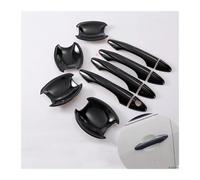 Türgriff Autotürgriff Für Hyundai Für Tucson IX35 2009-2014 Carbon Fiber Gloss Schwarz Chrom Auto Türgriff Abdeckung Schüssel Aufkleber Styling(Style4)