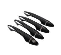 Türgriff Autotürgriff Für Hyundai Für Tucson IX35 2009-2014 Carbon Fiber Gloss Schwarz Chrom Auto Türgriff Abdeckung Schüssel Aufkleber Styling(Style1)