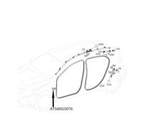 Türkantenschutz vorne links/rechts. GLA W156 A1566920076