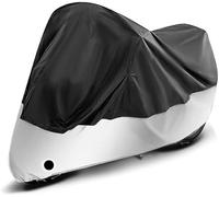 Motorrad Wasserdicht Abdeckplane, Für Honda Monkey 125 Monkey125 Outdoor Winterfest Moped Abdeckung Beständiges Staubschutz,C/blacksilver